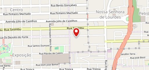 Café Minuano - Lourdes no mapa