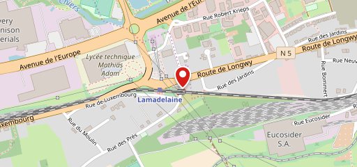 Café Porte De Lamadelaine sur la carte