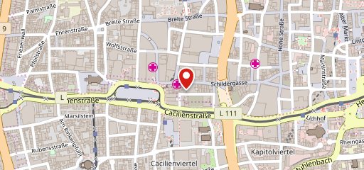 Cafe Riese Köln sur la carte