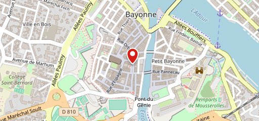 Cafés Ramuntcho Bayonne sur la carte