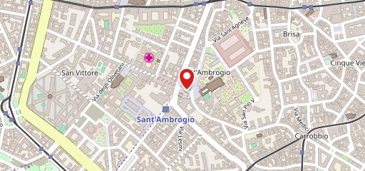 Caffe Ambrosiano Bar tavola fredda sulla mappa