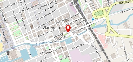 Vecchia Viareggio sur la carte