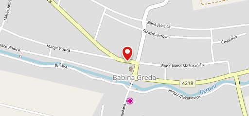 Caffe bar i disco Pandora - Babina Greda sulla mappa