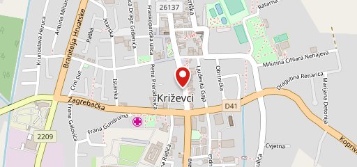 Caffe bar Royal Krizevci sulla mappa