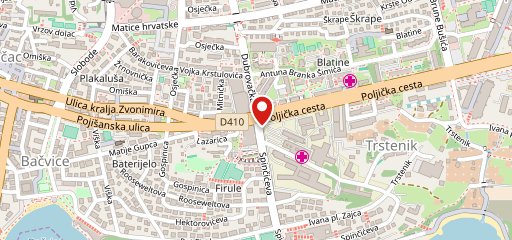 Caffe bar Spalato sulla mappa