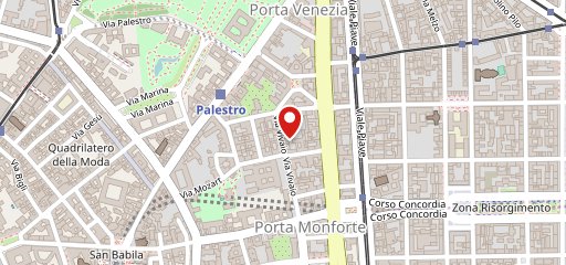 Caffė di via Vivaio sulla mappa