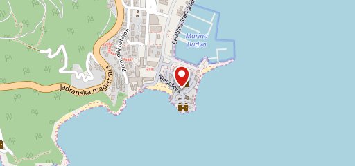 Caffe Fiorino Budva sur la carte