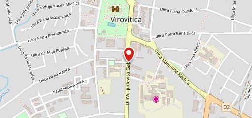 Caffe bar Golub Virovitica sur la carte