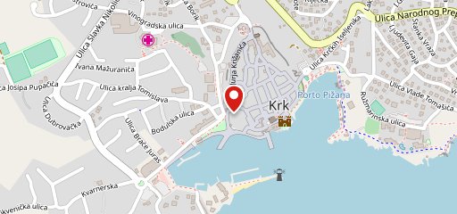 Caffetteria XVIII, Krk sulla mappa