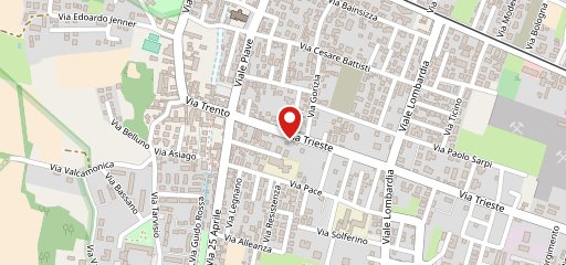 Caffetteria trieste sulla mappa