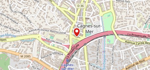 Cagnes burger sur la carte