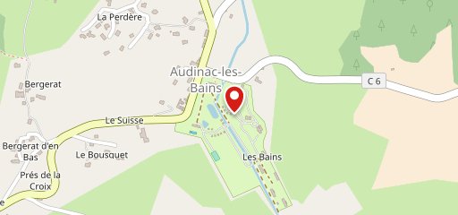 Camping Ariège Parc Audinac les Bains sur la carte