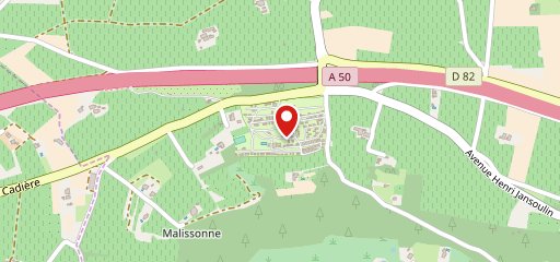 Camping Capfun Malissonne sur la carte