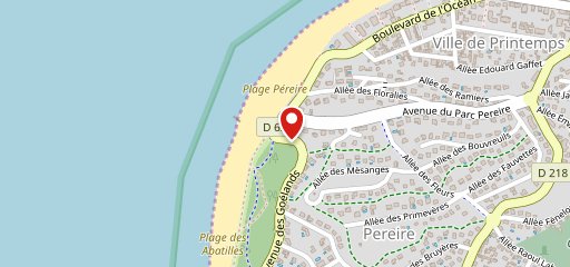 Cap Pereire sur la carte