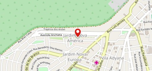 Capital da Vila Anchieta no mapa