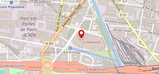 Carrefour Aubervilliers sur la carte