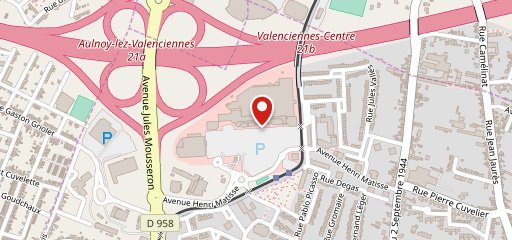 Carrefour Valenciennes sur la carte