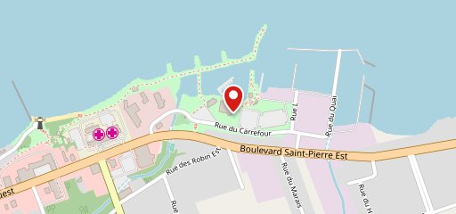 Carrefour de la mer sur la carte