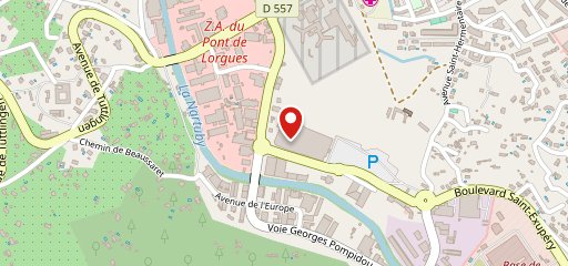 Carrefour Draguignan sur la carte