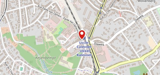 Carrefour express Uccle Calevoet sur la carte