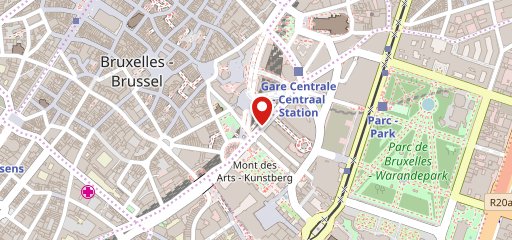 Carrefour express Gare Central sur la carte