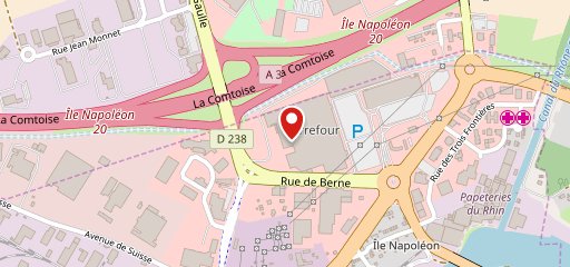 Carrefour Mulhouse sur la carte