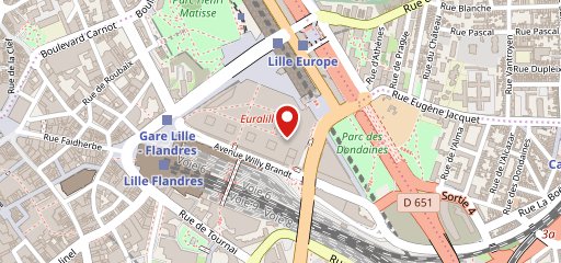 Carrefour Lille sur la carte