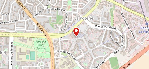 Market Rennes La Poterie sur la carte