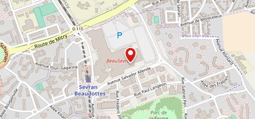 Carrefour Sevran sur la carte