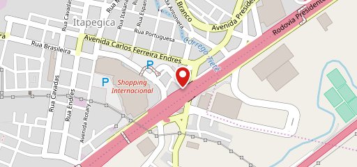 Casa Bauducco Internacional Shopping no mapa