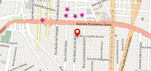 Casa Rosada no mapa