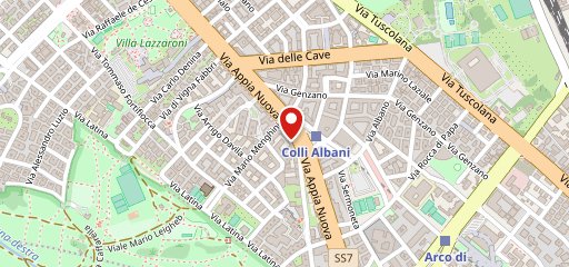 Trattoria Pizzeria Casali Gasperini Roma sulla mappa