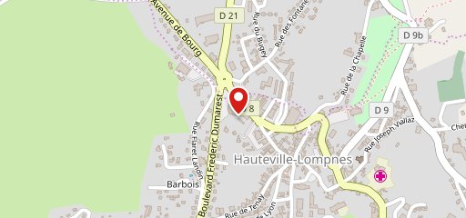 Casino D'Hauteville sur la carte