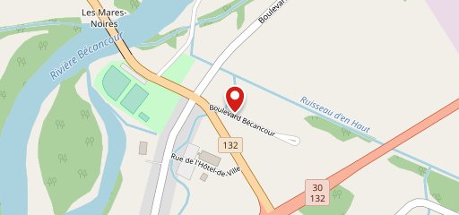 Pizzéria du parc Bécancour sur la carte