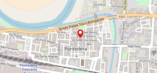 Catish Pontedera sur la carte