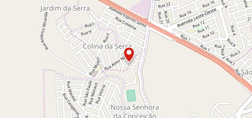 Caverna Lanches no mapa