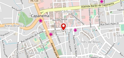 Central Burguer Capanema no mapa