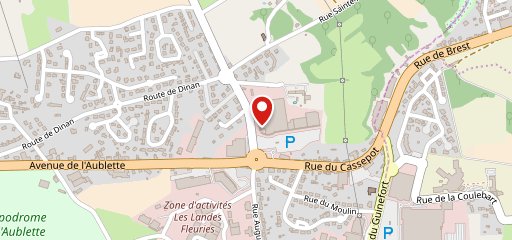 Centre Commercial Carrefour Dinan Quevert sur la carte