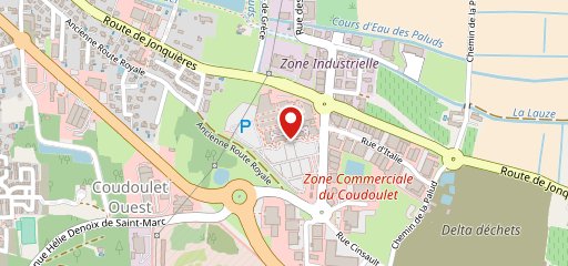 Centre commercial Carrefour Orange Le Coudoulet sur la carte