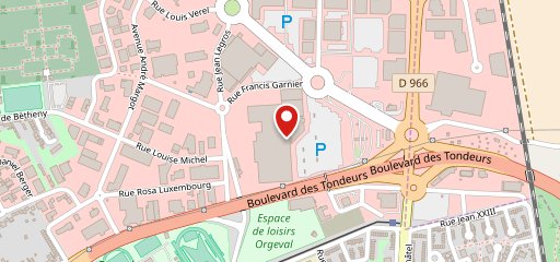 Carrefour Reims Neuvillette sur la carte