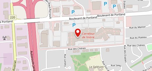 Centre du Rasoir - Sherbrooke sur la carte