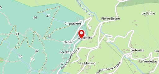 chalet de la Tuvière sur la carte