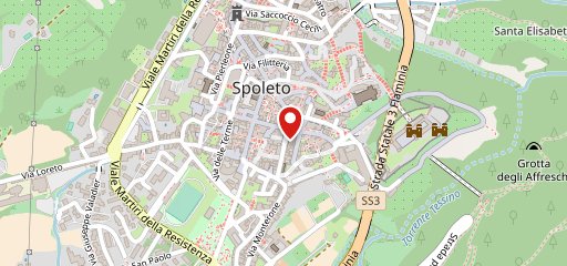 Champeaux Spoleto sulla mappa