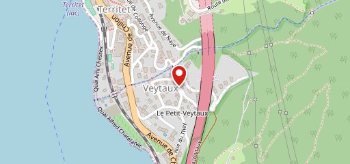 Chapelle de Veytaux sur la carte