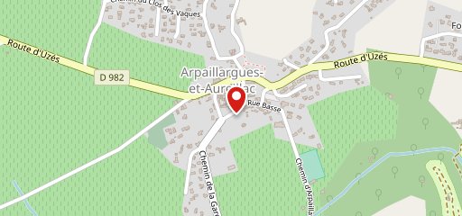 Château d'Arpaillargues sur la carte