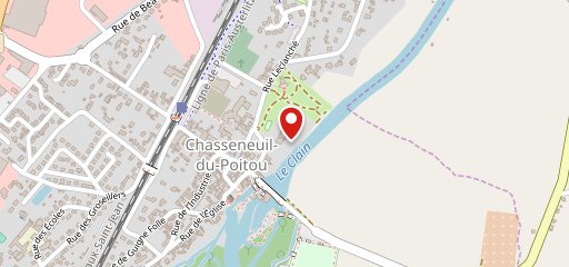 Château du Clos de la Ribaudière Chasseneuil du Poitou sur la carte