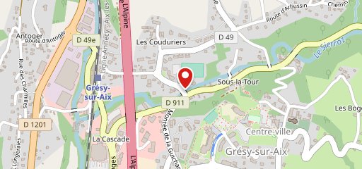 Kountry Corner Gresy sur Aix sur la carte