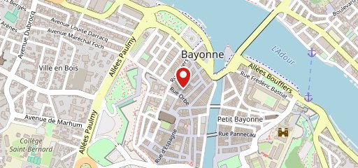 Café Chala Bayonne sur la carte