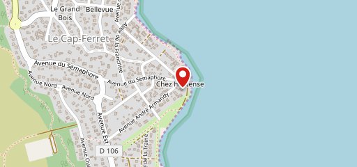 Restaurant Chez Hortense Le Cap Ferret sur la carte