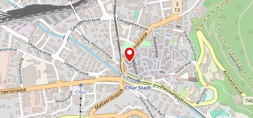 Churchill Pub Chur sulla mappa